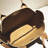 Жіноча сумка велика чорна з екошкіри, фото 4