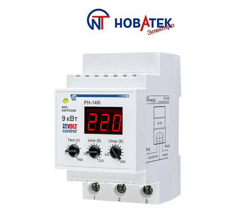 Реле контролю напруги РН-140Т (40А, Volt Control) "Новатек-Електро" (Україна), фото 1