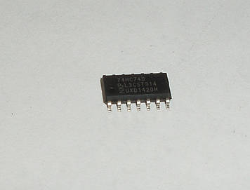 NXP 74HC74D мікросхема подвійний тригер D-типу [SO-14] SOIC14 Semiconductors