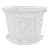 Вазон "Терра" з підст. 25*19см. (білий), фото 3