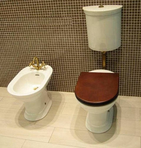 Купить Унитаз в ретро стиле с бачком на трубе Hatria Dolcevita сиденье ...