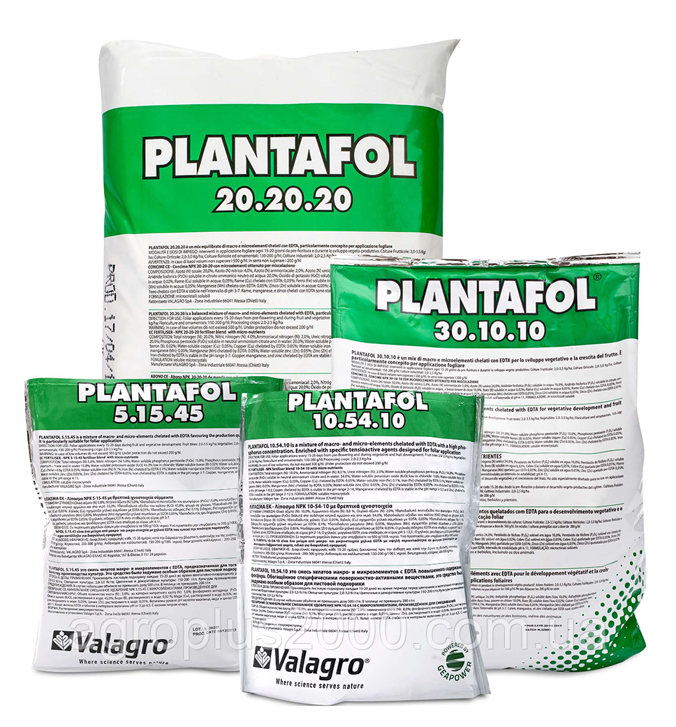 Добриво з мікроелементами Плантафол Plantafol 30.10.10 хелатне 5 кг Valagro