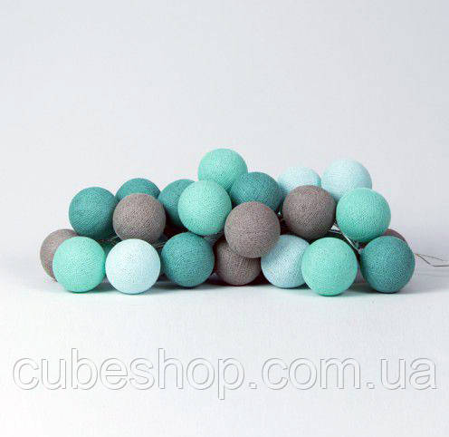 Тайська гірлянда "Mint" (20 кульок) петля