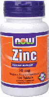 Цинк БАД, Now Foods, Zinc, 50 mg, 100 Tabs