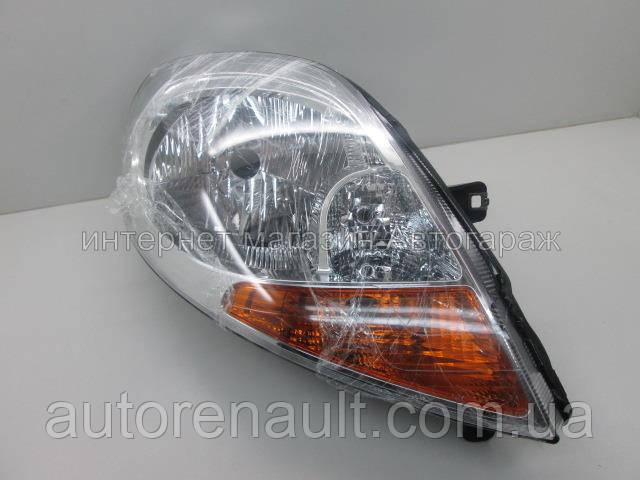 Фара передня права на Рено Трафік 06-> L (жовтий поворотник, ел., без моп. ) — DEPO - 5511167RLDEMY, фото 1