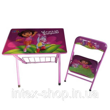 Дитячий складаний столик DT 20-6 зі стільчиком Даша подорожниця, фото 1