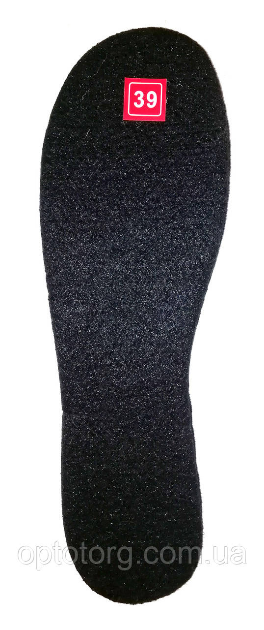 Устілка зимова Фетр Чорний 35-46р Харків