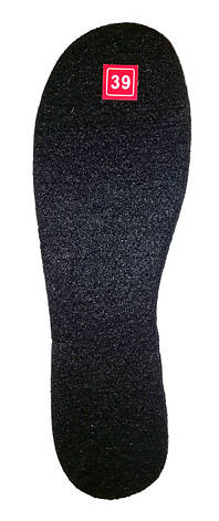 Устілка зимова Фетр Чорний 35-46р Харків, фото 1