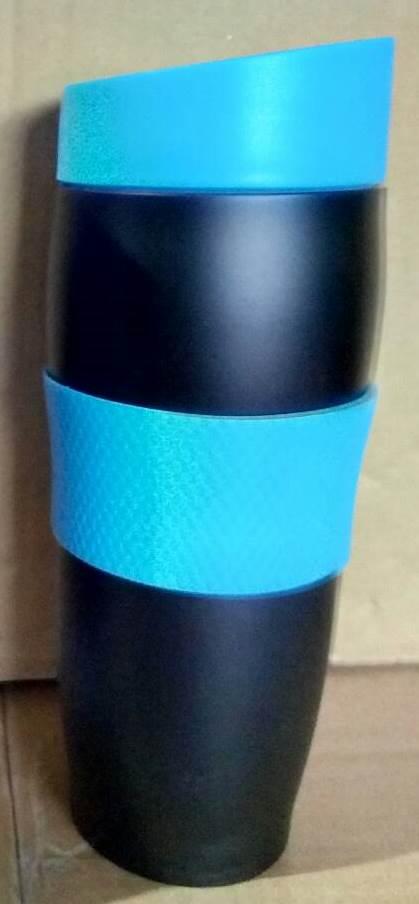 Термокружка Bohmann BH 4457 black-blue 375 мл
