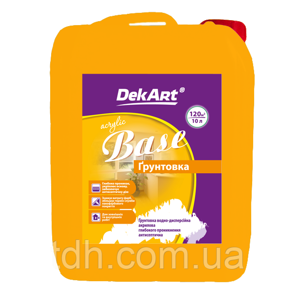 Грунтовка глибокого проникнення "Base", ТМ " DekArt 10 л.