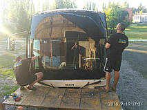 Изготовление и замена лобового стекла на автобус MAN 18.420 HOCL (S 2000)  в Никополе (Украина). 17