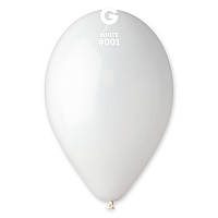 Воздушные шары белые пастель 26 см Gemar Италия 5 шт