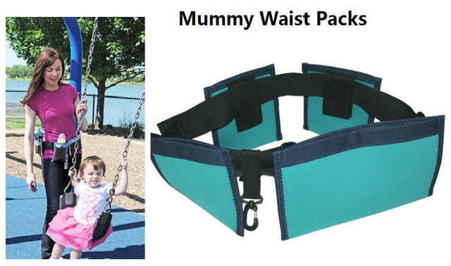 Универсальный пояс с карманами для молодых мам Waist Diaper Bag. - фото 6 - id-p780214246