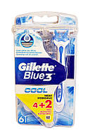 Одноразовые бритвы Gillette Blue 3 Cool - 4+2 шт.