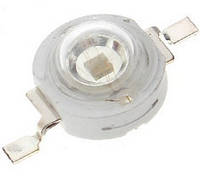 LED-3W-UV-400NM Светодиод; мощный; 3Вт; ультрафиолетовый (УФ); 400нм; 120°; 700мА; 3.5-3.7В