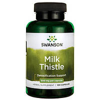 Гепатопротектор - Расторопша пятнистая США / Milk Thistle Swanson USA 500 mg 100 caps