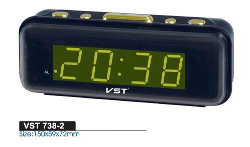 Годинник в мережу VST-738-2 Зелений