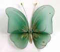 Декоративний Метелик маленька зелена декор весільна 12*9 см