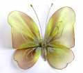 Бабочка большая салатово-коричневая 20*18 см