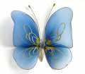 Бабочка большая синяя 20*18 см