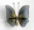 Декоративний метелик для штор і тюлей маленька чорна 12*9 см