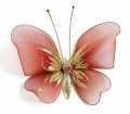 Бабочка декоративна для штор и тюлей средняя коричневая 19*13 см
