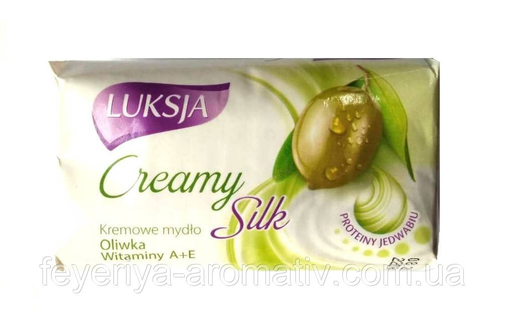 Крем-мило Luksja Cremy Silk з оливкою, 90гр (Польща)