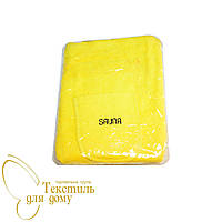 Парео для сауни жіноче + капюшон, 70*140, жовтий