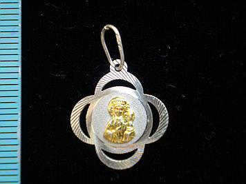 Матерь Божья с позолотой 1,5 см