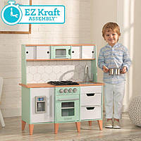 Детская кухня Mid-Century Modern KidKraft 53432 с системой легкого сбора EZ Kraft Assembly