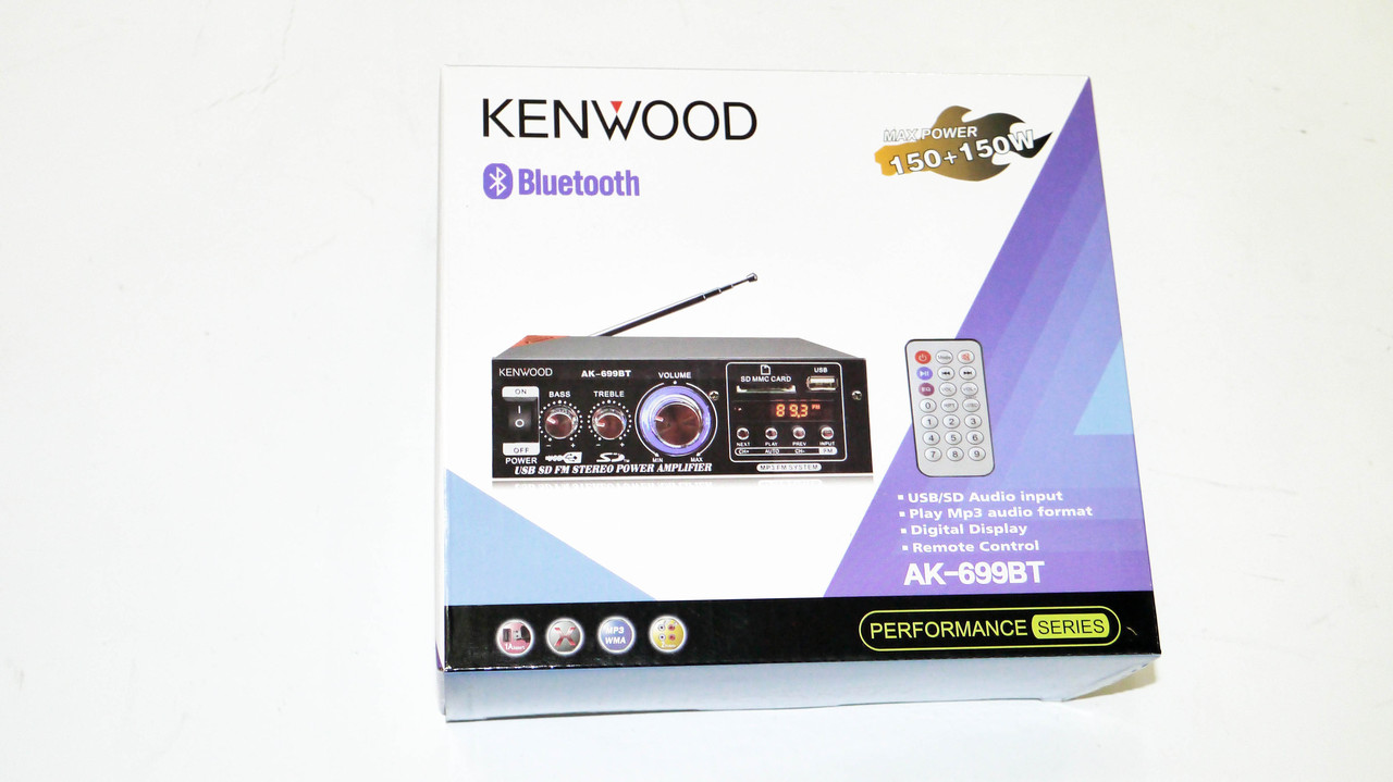 Усилитель звука AK-699BT FM USB 2x150W Блютуз - фото 7 - id-p780494026