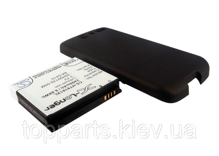 Аккумуляторная батарея CameronSino для смартфона HTC Desire, 2400mAh/8.88Wh, с крышкой черного цвета - фото 1 - id-p64561712