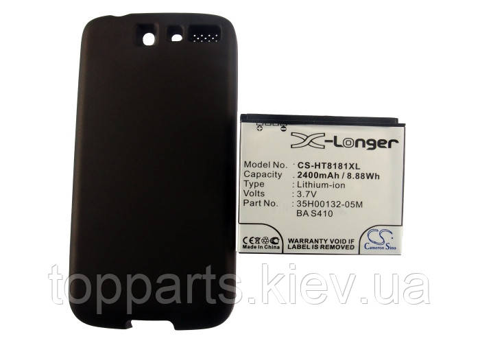 Аккумуляторная батарея CameronSino для смартфона HTC Desire, 2400mAh/8.88Wh, с крышкой черного цвета - фото 5 - id-p64561712