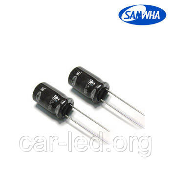 100mkf - 50v (Низький імпеданс) Samwha WL 8*11.5, 105°C конденсатор електролітичний