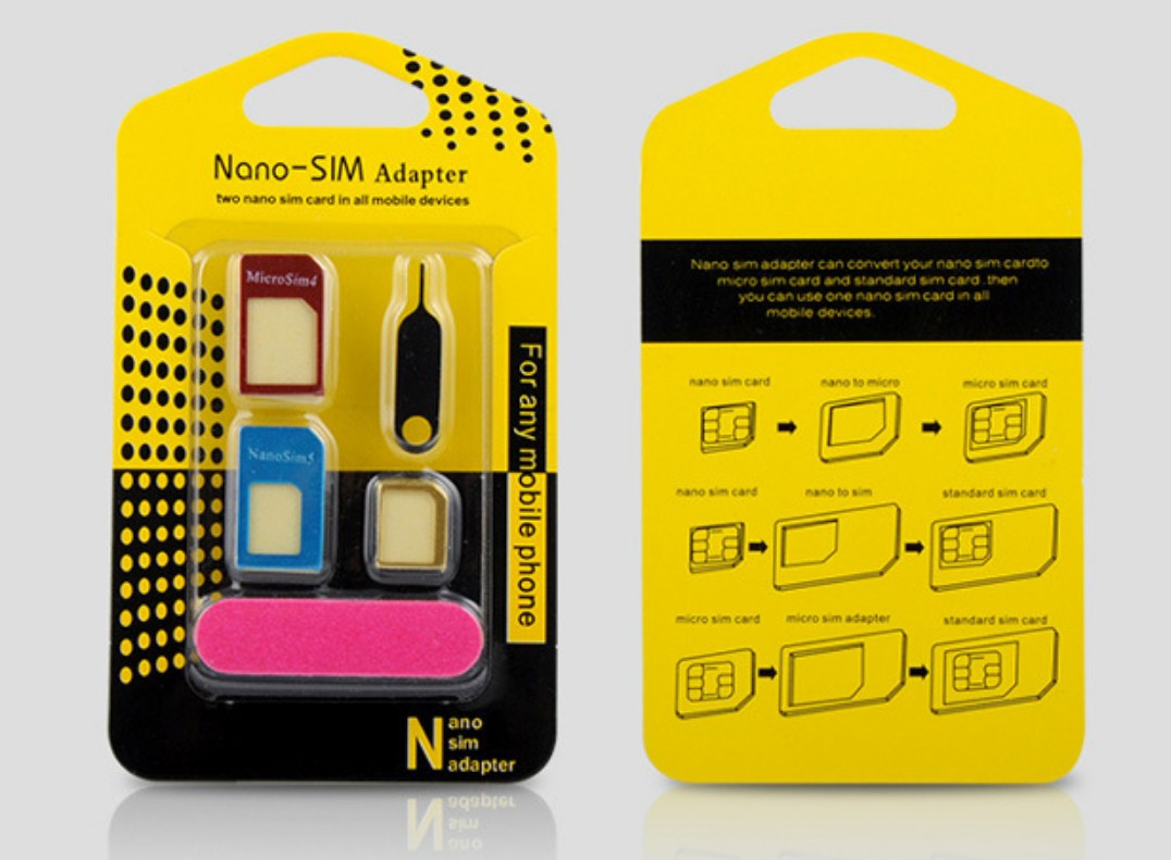 Перехідник 5 в 1 microSIM ,nanoSIM