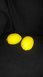 Лимон жовтий штучний, пінопласт, 10см, 30\23 (ціна за 1 шт.+7 грн.), фото 10