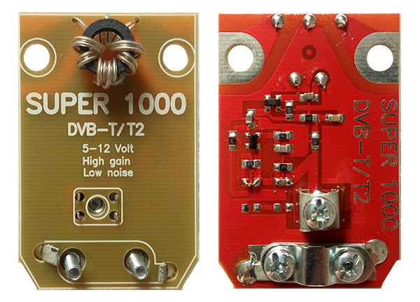 Підсилювач антенний Super 1000 DVB-T/T2 (5 - 12 В), фото 1