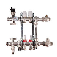 SD FORTE Колекторна група системи тепла підлога 001 1"х 9" неірж.   SFE0019