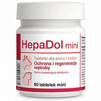Витаминно-минеральная добавка для собак и кошек Dolfos HepaDol Mini, 60 таб. (печень)