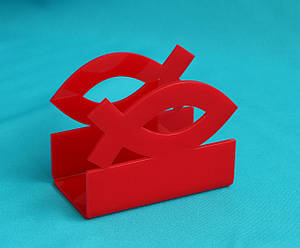 Підставка для серветок в червоному кольорі