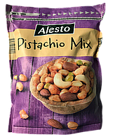 Смесь орехов Alesto Pistachio Mix (очищенная фисташка, арахис в кляре из перца, кешью, миндаль), 200 г.