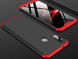 Чохол GKK 360 для Xiaomi Mi A2 Lite / Redmi 6 Pro Чорно-червоний