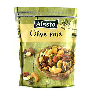 Мікс горіхів Alesto Olive Mix (вялені оливки, мигдаль, кешью, фундук), 200 р.