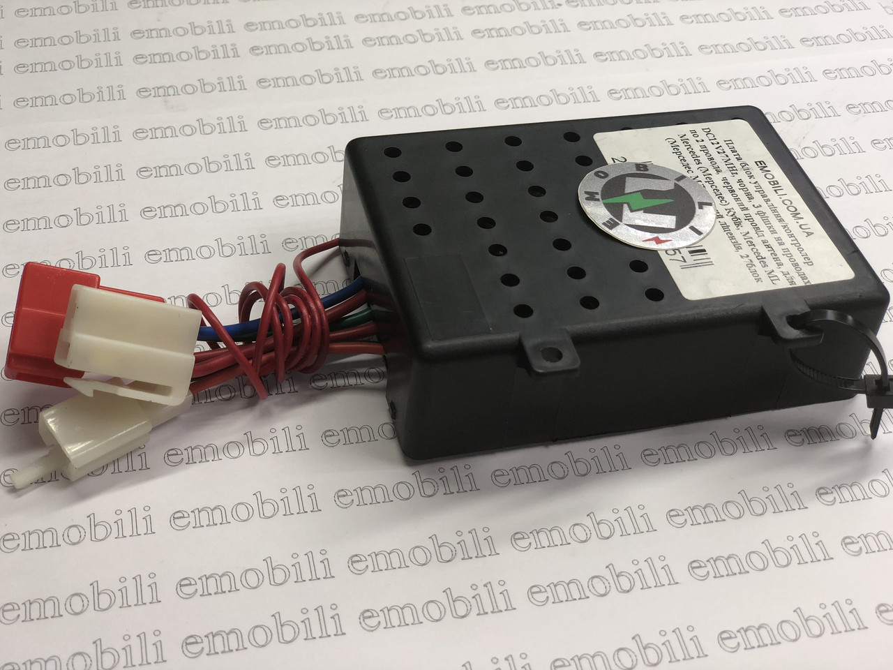 Плата/блок керування/ контролер DC12V27MHz, чорний для дитячого електромобіля, фото 1
