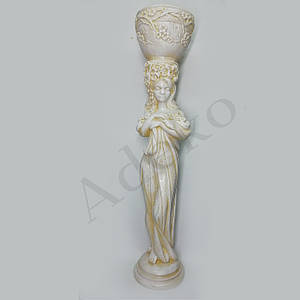 Садово-паркова фігура Дівчина Єва з кашпо 105 см