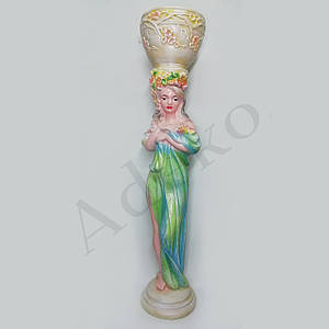 Паркова скульптура Дівчина Єва з кашпо 105 см