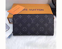 Мужской кошелек Louis Vuitton (60017) dark grey