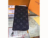 Чоловічий гаманець Louis Vuitton (60017) dark grey, фото 4