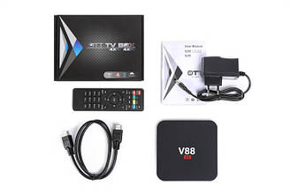 Мультимедійна приставка Jeferson V88 SMART TV BOX Android 1gb/8gb Привчальний пульт