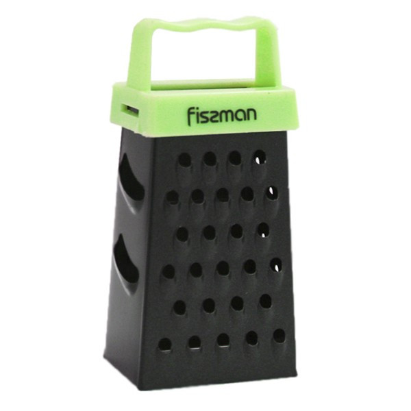 Терка-міні 3.5х2.5х7см з нержавіючої сталі чотиристороння з магнітом Fissman, фото 1